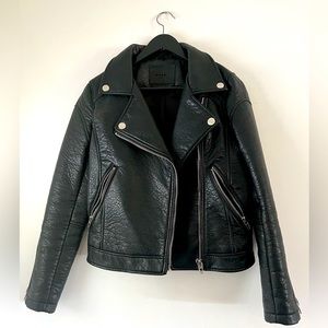 BlankNYC faux leather moto jacket- XS